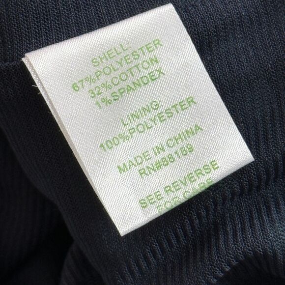 SO Ribbed Tie Front Baby Tee Crop Top Black XS Y2K Inspired - Picture 3 of 5